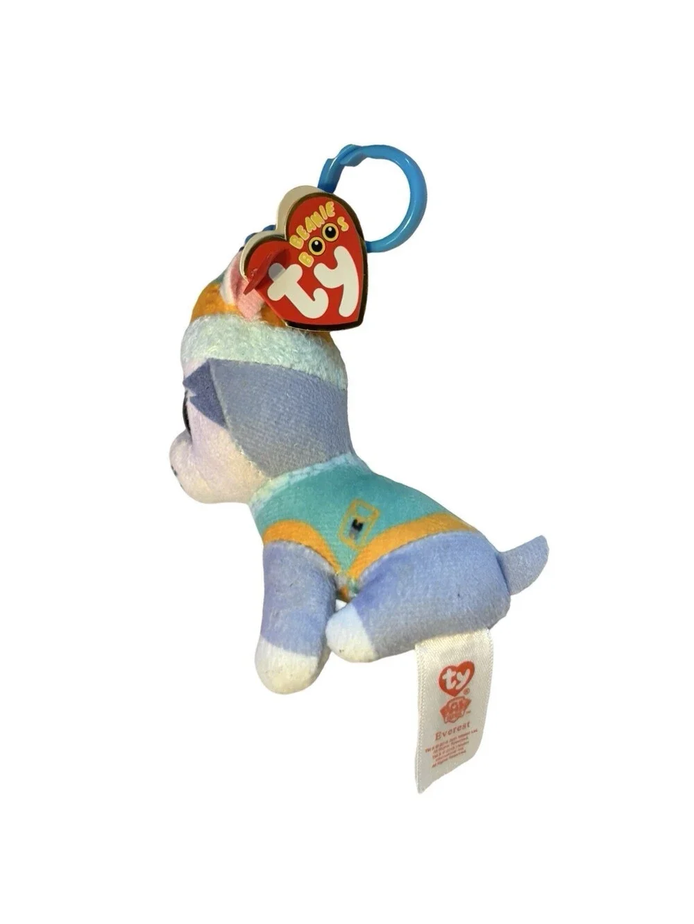 TY Beanie Boo Plush- EVEREST Paw Patrol - Bag Backpack Clip Keychain